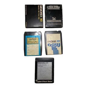 Lot Of 5 Pre Recorded 8 Track Tapes Memorex Liberty Capitol Lou Rawls Vtg